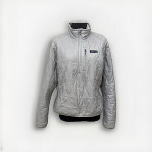 Patagonia Women’s Puff Pullover Sweater Women's Small Grey 1/4 Zip